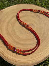 Red Diamond Waist Beads