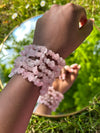 Rose Quartz Gemstone Chip Bead Bracelet