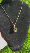 Black Obsidian Necklace - Handmade Wire Wrapped Crystal Pendant