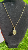 Citrine Necklace - Handmade Wire Wrapped Crystal Pendant