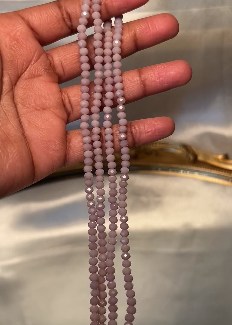 Mauve Radiance Waist Beads