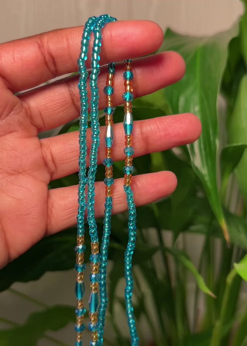 Blue Diamond Waist Beads