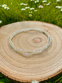 Silver Rondelle Waist Beads